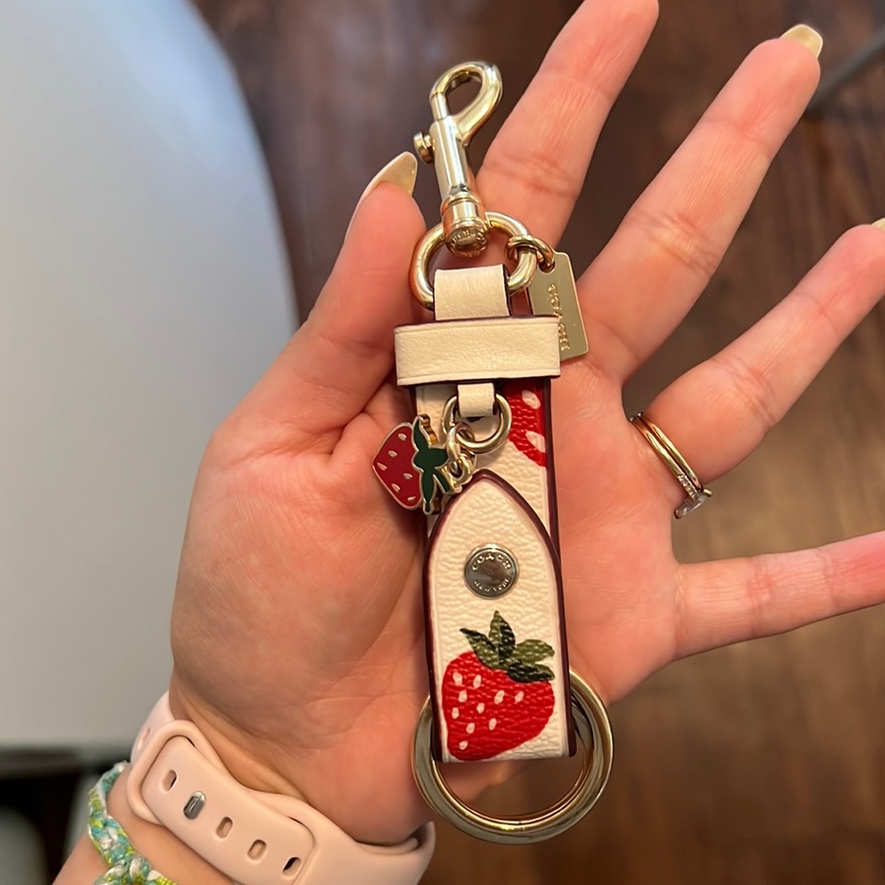 Coach Strawberry Key Ring